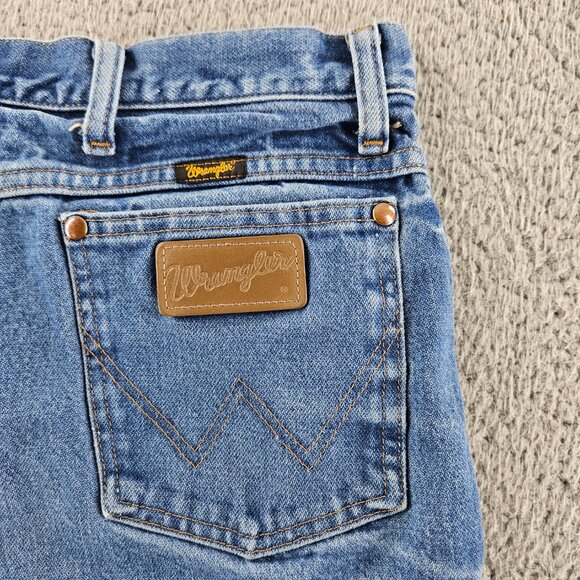 Wrangler Jeans Mens 38x34 Blue 936 Slim Fit Straight Leg Cowboy Cut Western - Picture 15 of 16